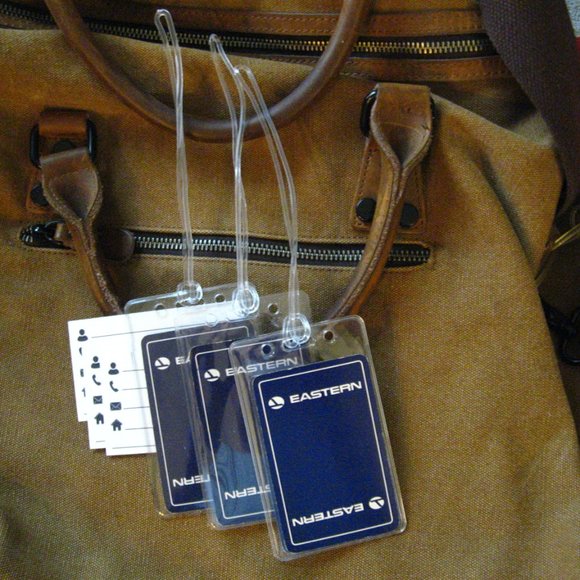 ✈️ Eastern Airlines Vintage Playing Card Luggage Tags - Picture 2 of 4